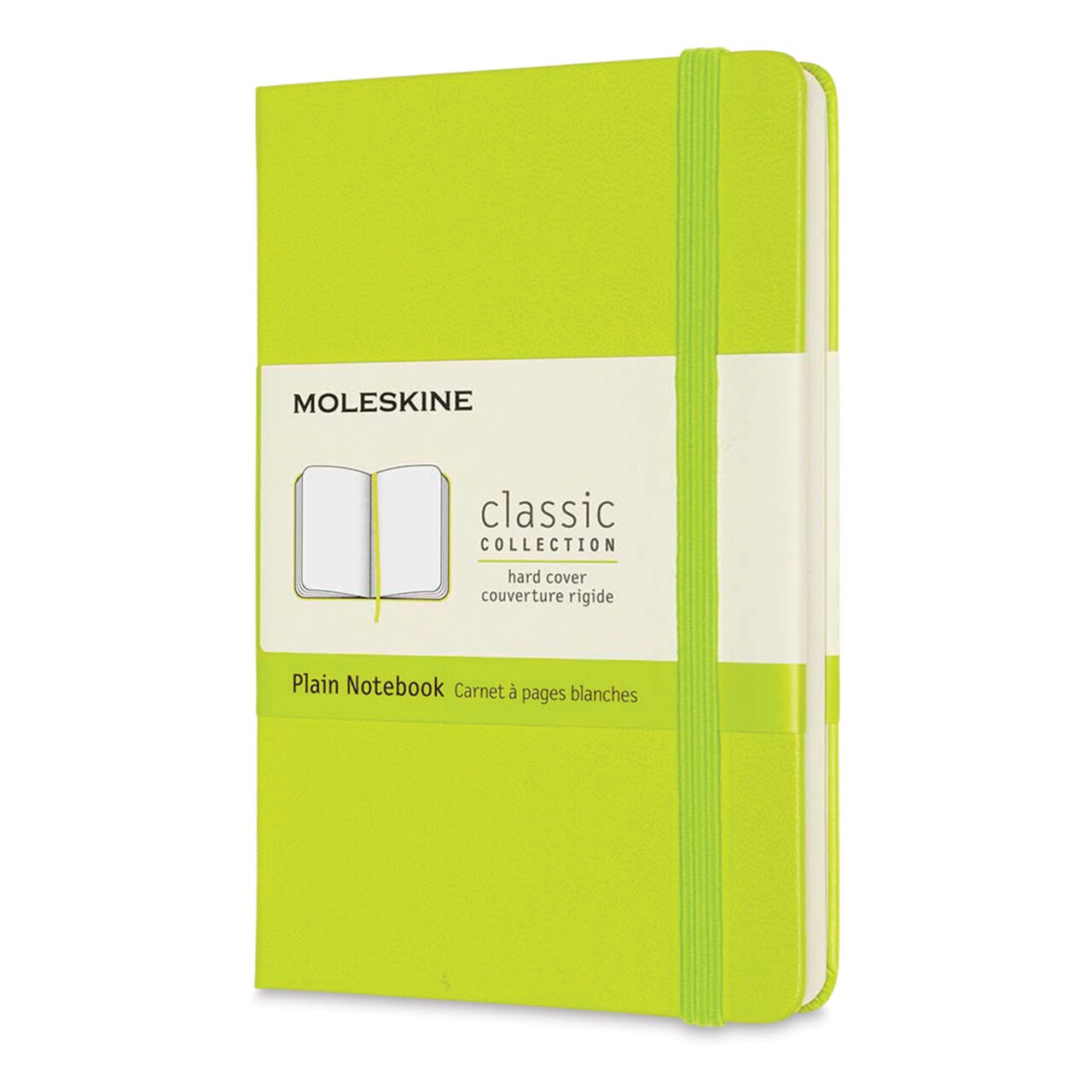 Moleskine Classic Hardcover Notebook - Lemon Green, Blank, 5-1/2" x 3-1/2"